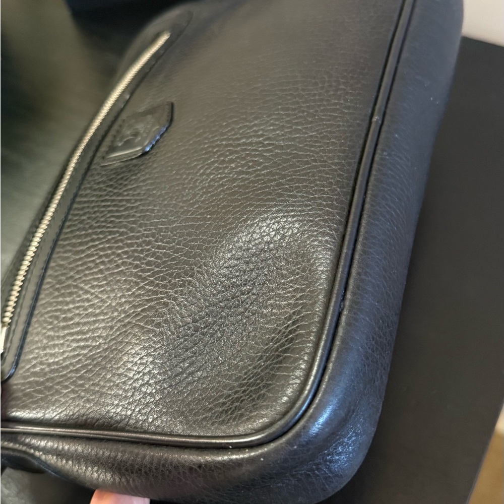 Celine unisex Black Leather Wristlet clutch bag vintage - Picture 11 of 17